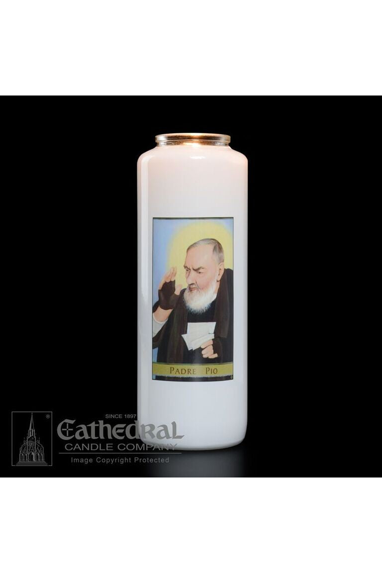 Padre Pio - GG2112-Church Life-Cathedral Candle-Michigan Church Supply