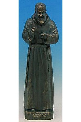 Padre Pio WJSA2482C-Inspirational Gifts-Space Age Plastics-Patina-Michigan Church Supply