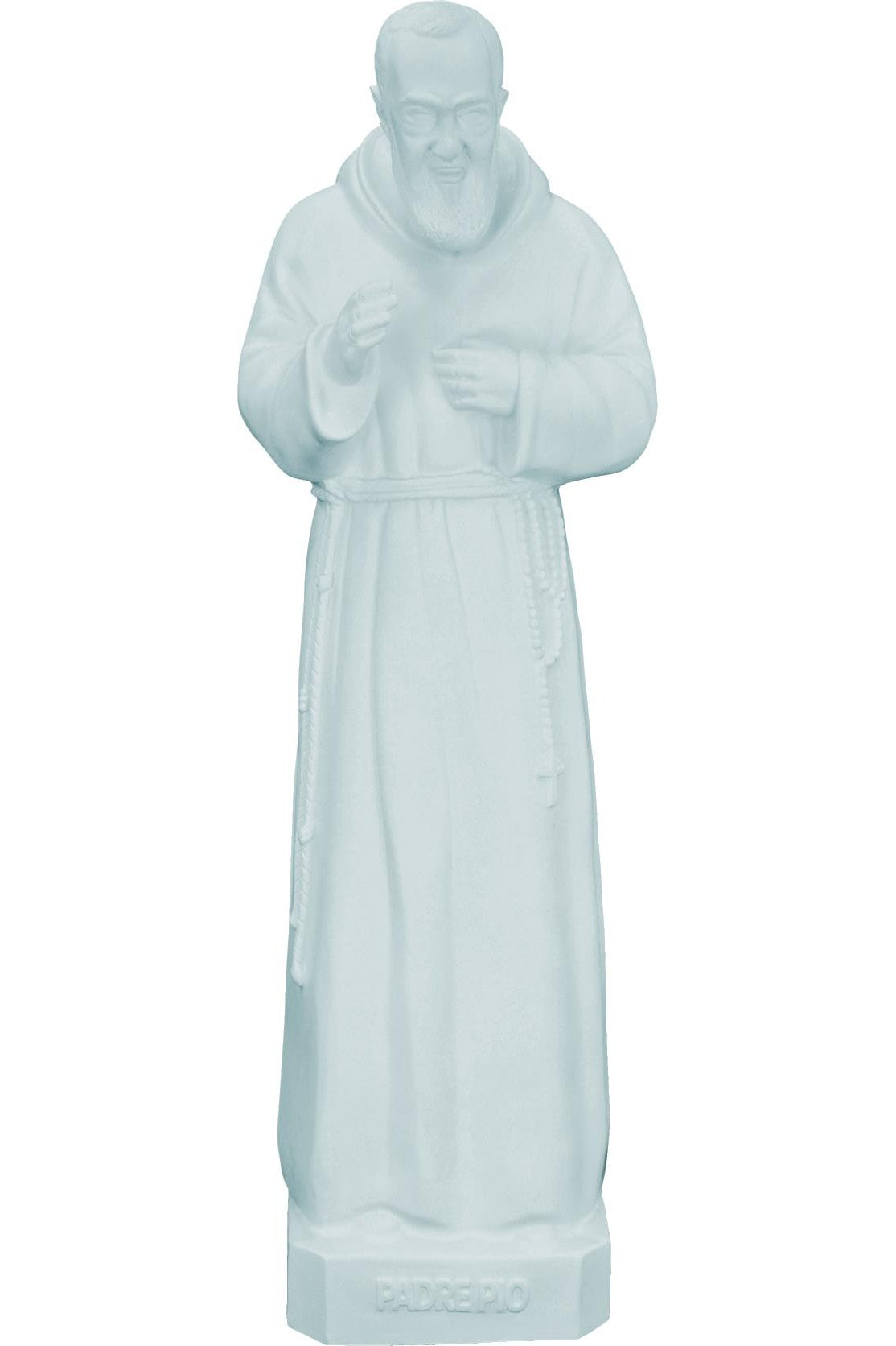 Padre Pio WJSA2482C-Inspirational Gifts-Space Age Plastics-White-Michigan Church Supply