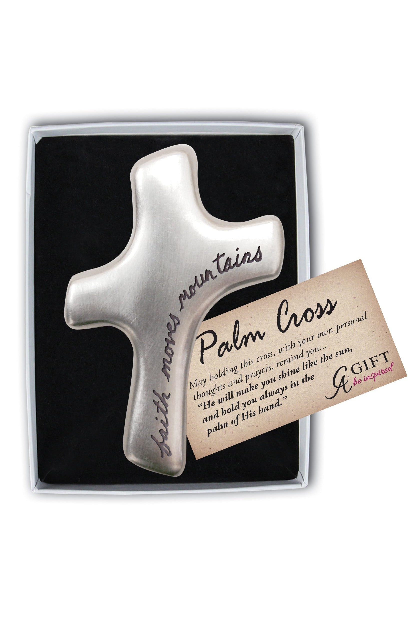 Palm Crosses-Inspirational Gifts-Cathedral Art Medal and CA Gifts-Faith Moves Mountain-Michigan Church Supply