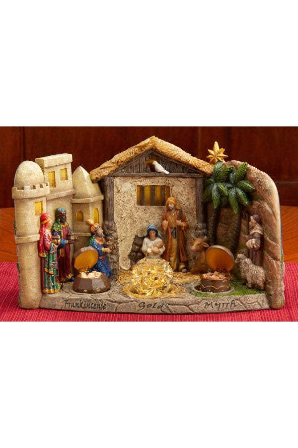 Panorama Nativity-Inspirational Gifts-Three Kings Gifts-Deluxe-Michigan Church Supply