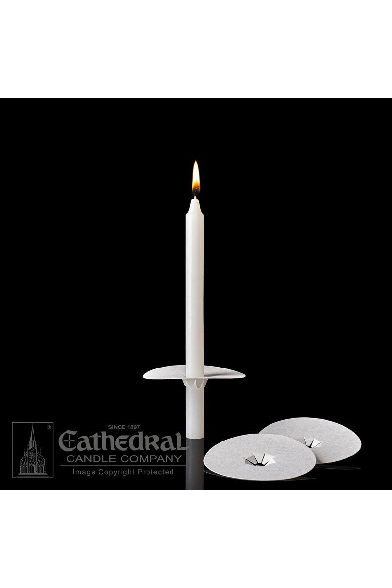 Paper Unprinted Bobeches (Drip Protectors) - GG81200125-Church Life-Cathedral Candle-125 per Package-Michigan Church Supply