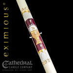 Paschal Candle - 12 Apostles-Church Life-Cathedral Candle-1-15/16" x 39" - GG79604001-Michigan Church Supply