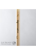 Paschal Candle Byzantine Cross Design-Church Life-Lux Mundi-Refillable-1-1/2" x 30" - Refillable Only-Michigan Church Supply