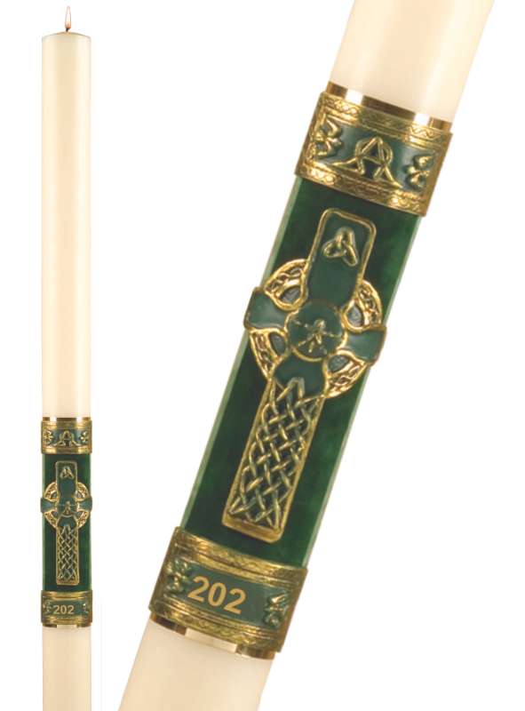 Paschal Candle - Celtic Imperial-Church Life-Dadant-1-15/16" x 39"-Michigan Church Supply