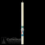 Paschal Candle - Divine Mercy-Church Life-Cathedral Candle-1-1/2" x 34" - GG80867020-Michigan Church Supply