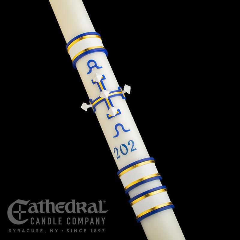 Paschal Candle - Eternal Glory-Church Life-Cathedral Candle-1-1/2" x 34" - GG80872020-Michigan Church Supply