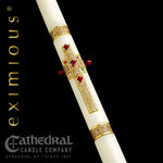 Paschal Candle - Evangelium-Church Life-Cathedral Candle-1-15/16" x 39" - GG79704001-Michigan Church Supply