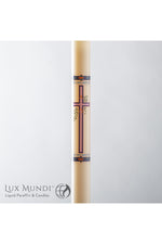 Paschal Candle "Fisher of Men" Design-Church Life-Lux Mundi-Refillable-1-1/2" x 30" - Refillable Only-Michigan Church Supply