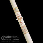 Paschal Candle - Investiture or Coronation-Church Life-Cathedral Candle-1-1/2" x 34" - GG80866020-Michigan Church Supply