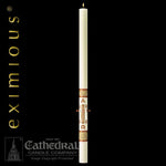 Paschal Candle - Luke 24-Church Life-Cathedral Candle-1-15/16" x 39" - GG79862040-Michigan Church Supply