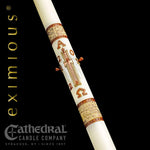 Paschal Candle - Luke 24-Church Life-Cathedral Candle-1-15/16" x 39" - GG79862040-Michigan Church Supply