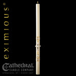 Paschal Candle - Merciful Lamb-Church Life-Cathedral Candle-1-15/16" x 39" - GG79868040-Michigan Church Supply