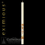 Paschal Candle - Mount Olivet-Church Life-Cathedral Candle-1-15/16" x 39" - GG79863040-Michigan Church Supply