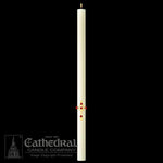 Paschal Candle - Plain-Church Life-Cathedral Candle-1-1/2" x 34" - GG80002001-Michigan Church Supply