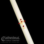 Paschal Candle - Plain-Church Life-Cathedral Candle-1-1/2" x 34" - GG80002001-Michigan Church Supply