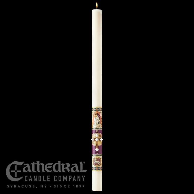 Paschal Candle - Prince of Peace-Church Life-Cathedral Candle-1-1/2" x 34" - GG80871020-Michigan Church Supply