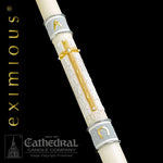 Paschal Candle - Way of the Cross-Church Life-Cathedral Candle-1-15/16" x 39" - GG79504001-Michigan Church Supply