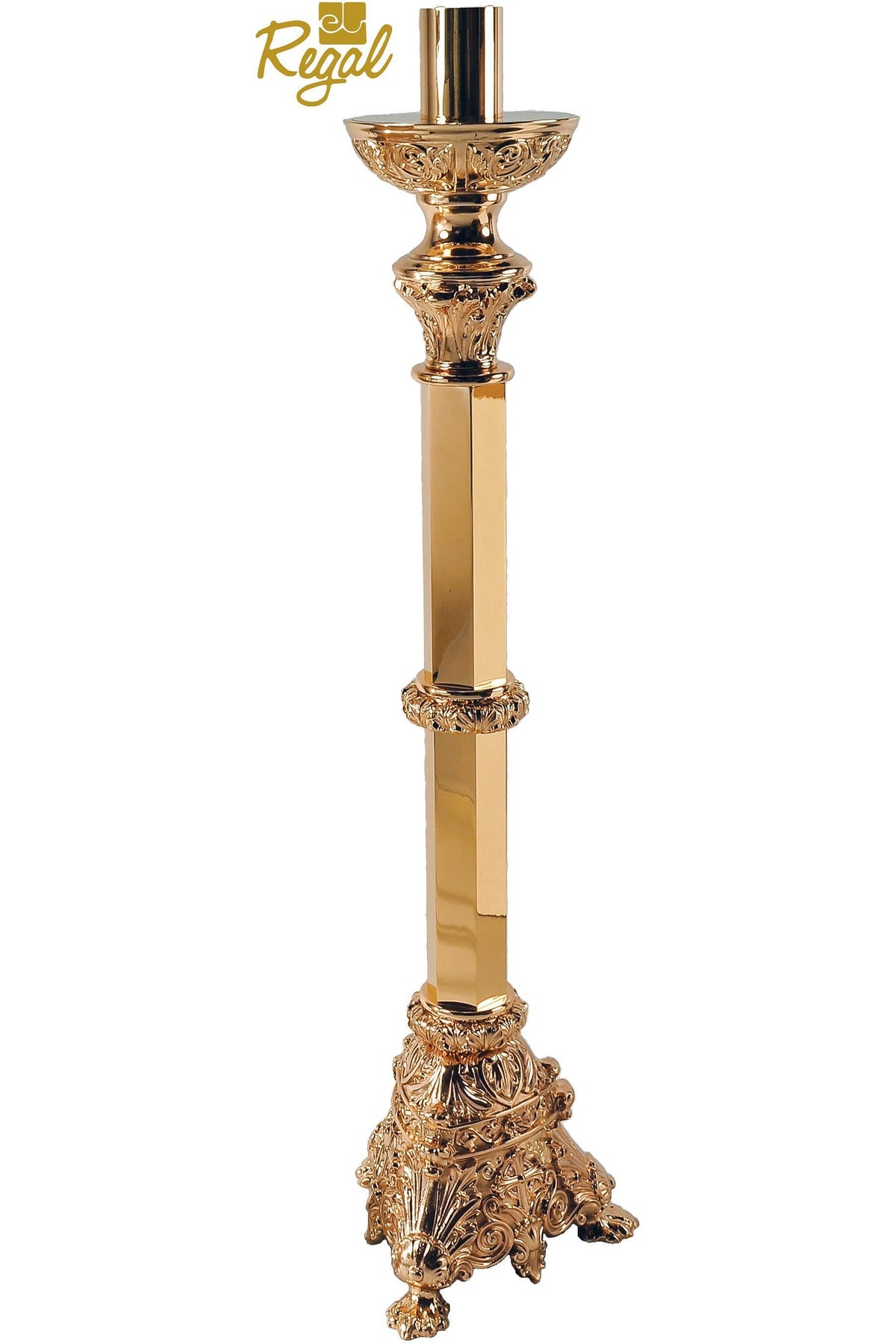 Paschal Candlestick - QF21PCS80-Church Life-Empire Bronze-Combination-Michigan Church Supply