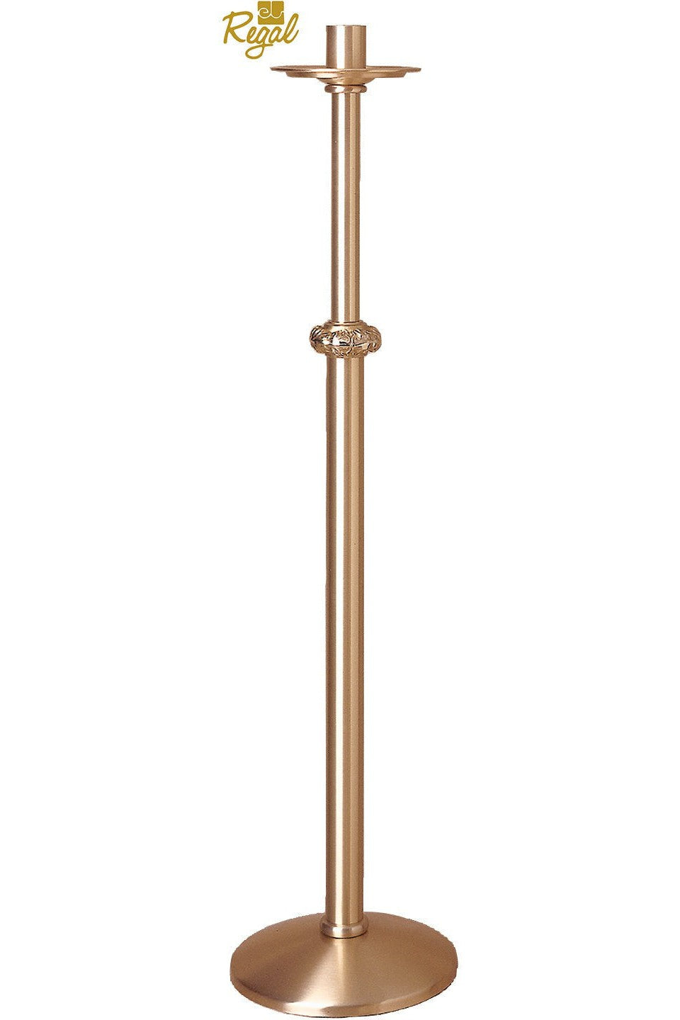 Paschal Candlestick - QF23PCS84-Church Life-Empire Bronze-Combination-Fixed-Michigan Church Supply