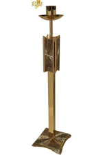 Paschal Candlestick - QF75PCS18-Church Life-Empire Bronze-Satin-Fixed-Michigan Church Supply