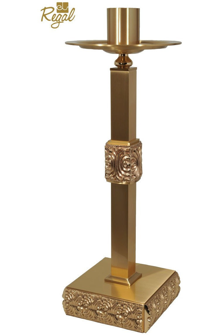 Paschal Candlestick - QF97PCS25-S-Church Life-Empire Bronze-Combination-Michigan Church Supply