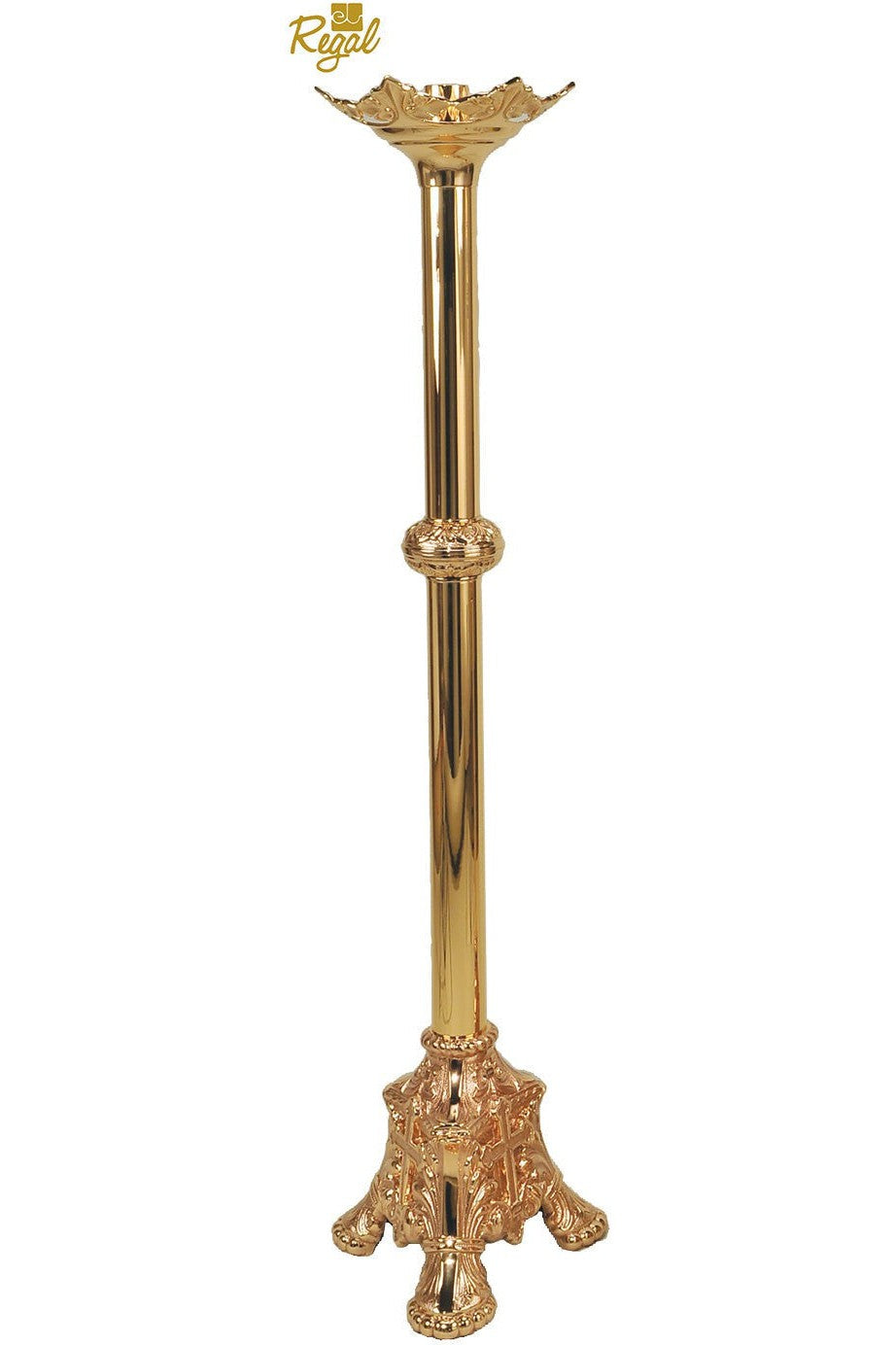 Paschal Candlesticks - QF81FC30-F-Church Life-Empire Bronze-Fixed-Combination-Michigan Church Supply