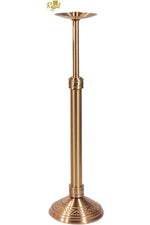 Paschal Candlesticks - QF99FC40-Church Life-Empire Bronze-Satin-Processional-Michigan Church Supply