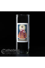 Patron Saint Glass 5/6/7 Day Globes - Infant Jesus of Prague - GG2320-Church Life-Cathedral Candle-Michigan Church Supply