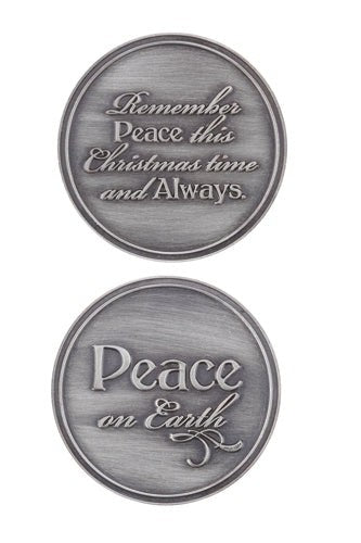 Peace on Earth Christmas Pocket Token - LI34943-Inspirational Gifts-Roman, Inc-Michigan Church Supply