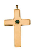 Pectoral Cross-EW7580-Church Life-Molina/Artistic Silver-Brass Gold Plated-Michigan Church Supply