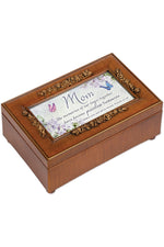 Petite Rose Woodgrain Music Box Mom - GPPMFLWGFRIEND-Inspirational Gifts-Cottage Garden-Michigan Church Supply