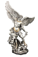 Pewter Finish Saint Michael Statue - ZWSR71543PE-Inspirational Gifts-Goldscheider of Vienna-Michigan Church Supply