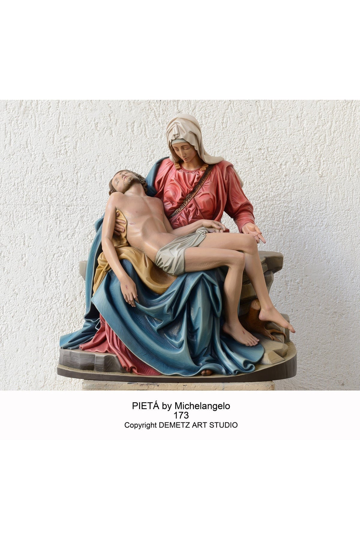 Pieta by Michelangelo - HD173-Church Life-Demetz-Fiberglass 30"-Michigan Church Supply