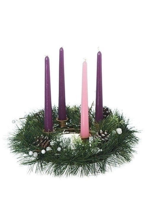 Pine Advent Wreath - LI35890-Inspirational Gifts-Roman, Inc-Michigan Church Supply