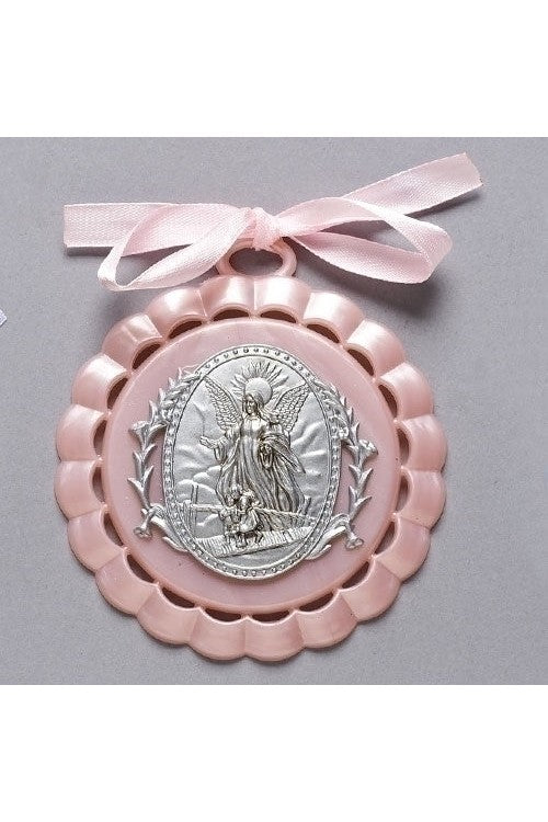 Pink Cradle Medal - LI43084-Inspirational Gifts-Roman, Inc-Michigan Church Supply