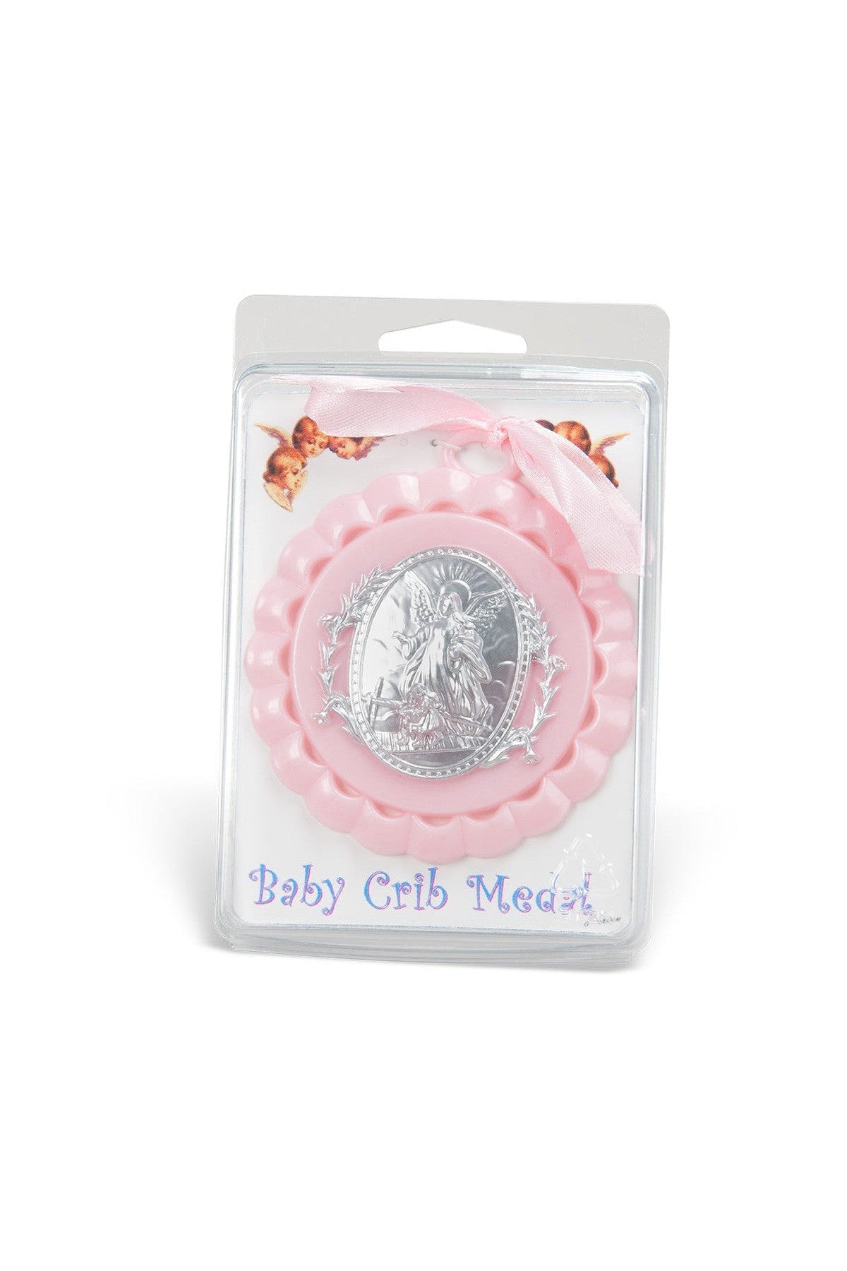 Pink Crib Medal - TA2706-03-Inspirational Gifts-Hirten-Michigan Church Supply