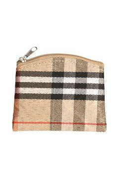 Plaid Rosary Pouch Tan/Dark Blue - TA1653-Inspirational Gifts-Hirten-tan-Michigan Church Supply