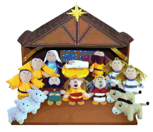 Plush Nativity Playset - BWCGD8224-Inspirational Gifts-Wee Believers-Michigan Church Supply