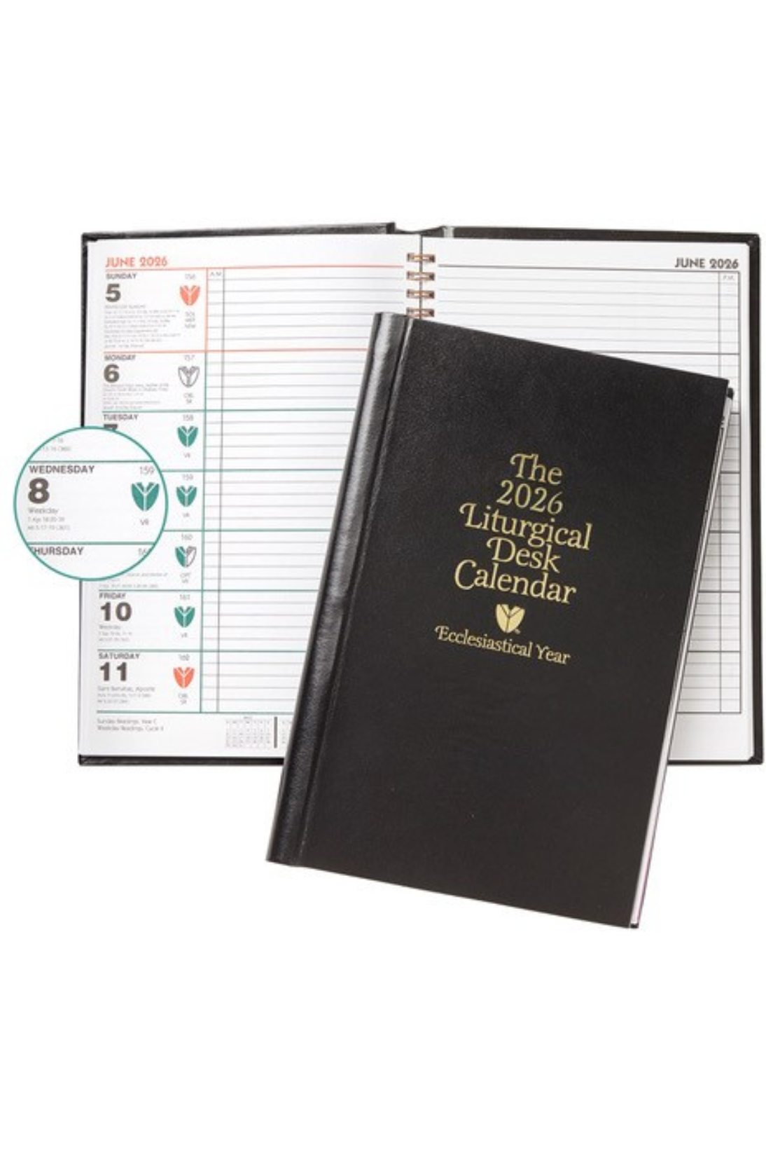 *Pre Order* The 2026 Liturgical Desk Calendar - Ecclesiastical year - Hardcover - UR2026C/HDCOVER-Church Life-Franklin X McCormick Inc.-Michigan Church Supply