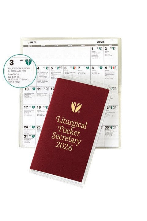 *Pre-Order* The 2026 Liturgical Pocket Secretary Catholic - UR426C-Church Life-Franklin X McCormick Inc.-Michigan Church Supply