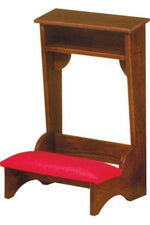 Prie Dieu AI2222-Church Life-Woerner-22"w x 21"d x 32"h-With Shelf-Michigan Church Supply