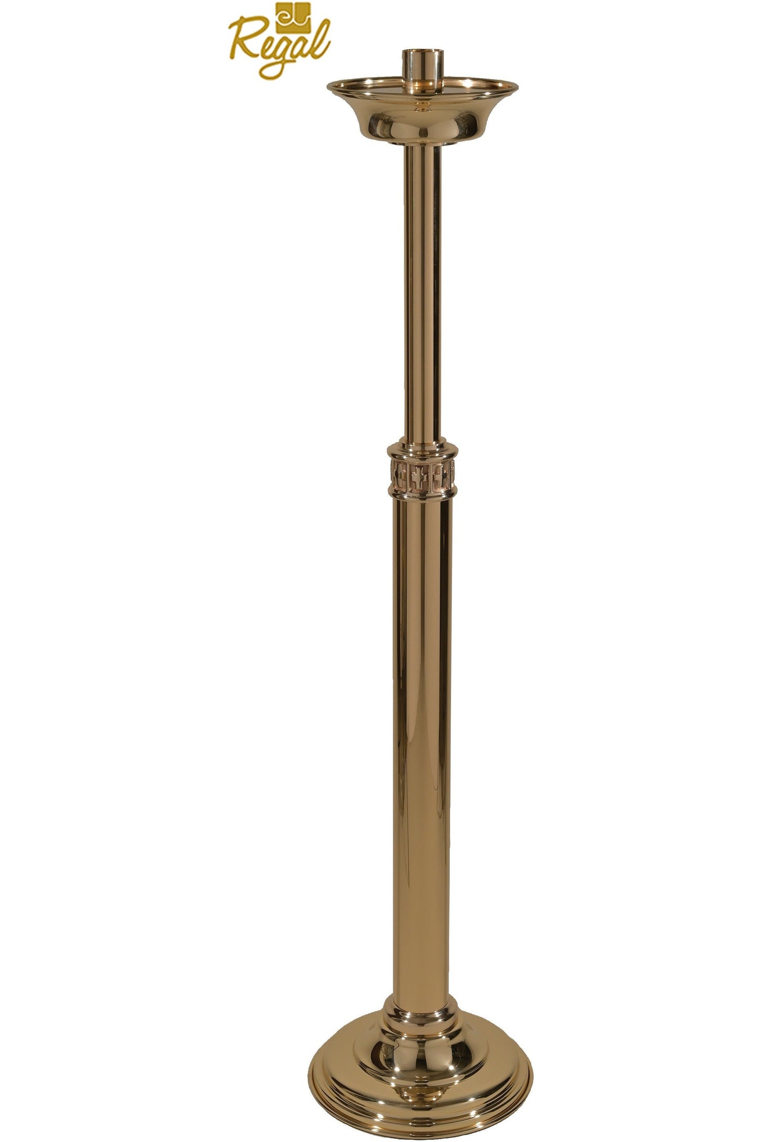 Processional Candlestick - QF20FC34-Church Life-Empire Bronze-Fixed-Combination-Michigan Church Supply