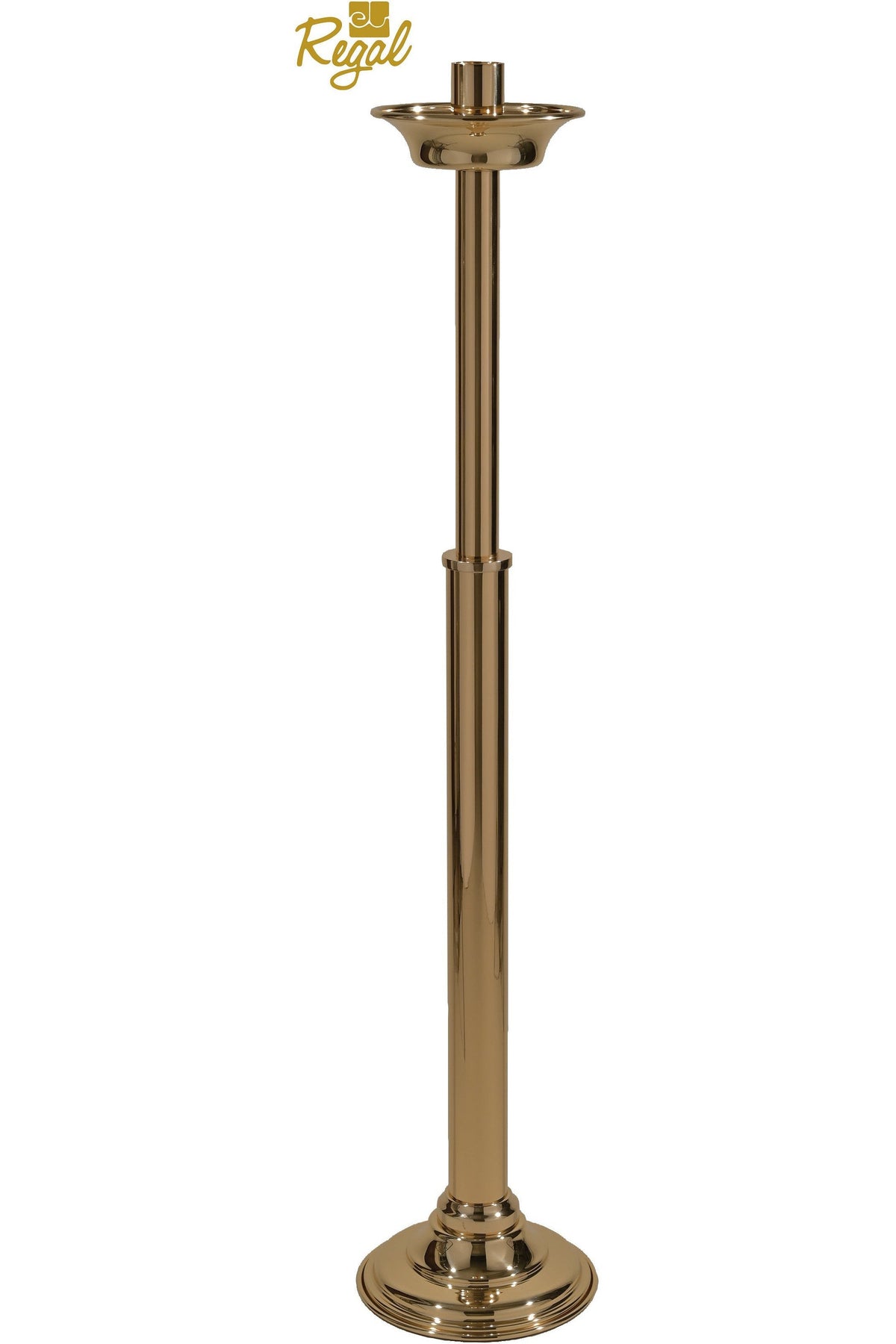 Processional Candlestick - QF20PT34-Church Life-Empire Bronze-Fixed-Combination-Michigan Church Supply