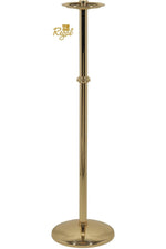 Processional Candlestick - QF25FC15-Church Life-Empire Bronze-Satin-Fixed-Michigan Church Supply