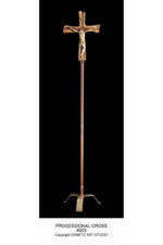 Processional Cross - HD4003-Church Life-Demetz-Cross-Michigan Church Supply