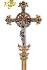 Processional Cross - QF30PC18-Church Life-Empire Bronze-High Polish-Michigan Church Supply