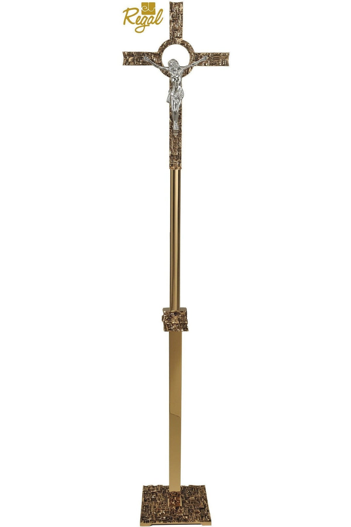 Processional Cross - QF63PC51-Church Life-Empire Bronze-Satin-Michigan Church Supply