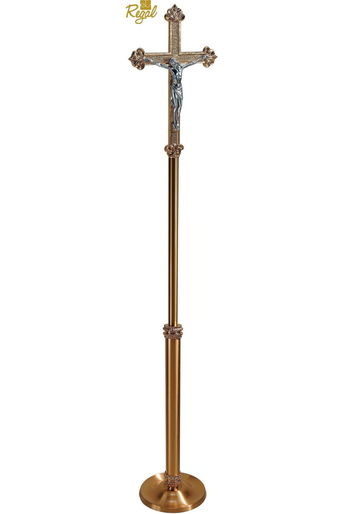 Processional Cross - QF71PC30-Church Life-Empire Bronze-Combination-Michigan Church Supply