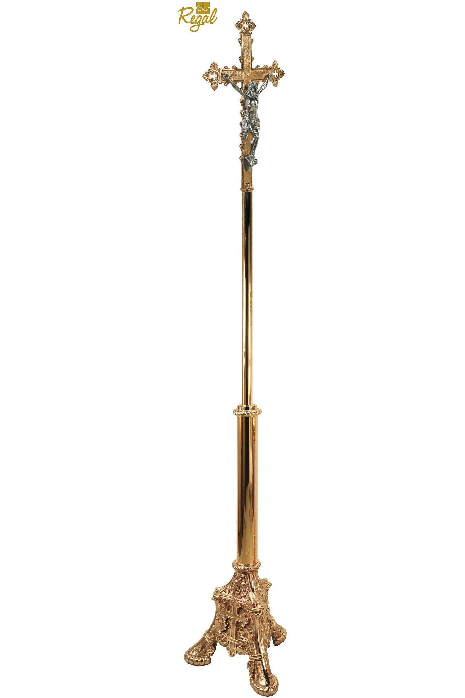 Processional Cross - QF81PC30-Church Life-Empire Bronze-Combination-Michigan Church Supply